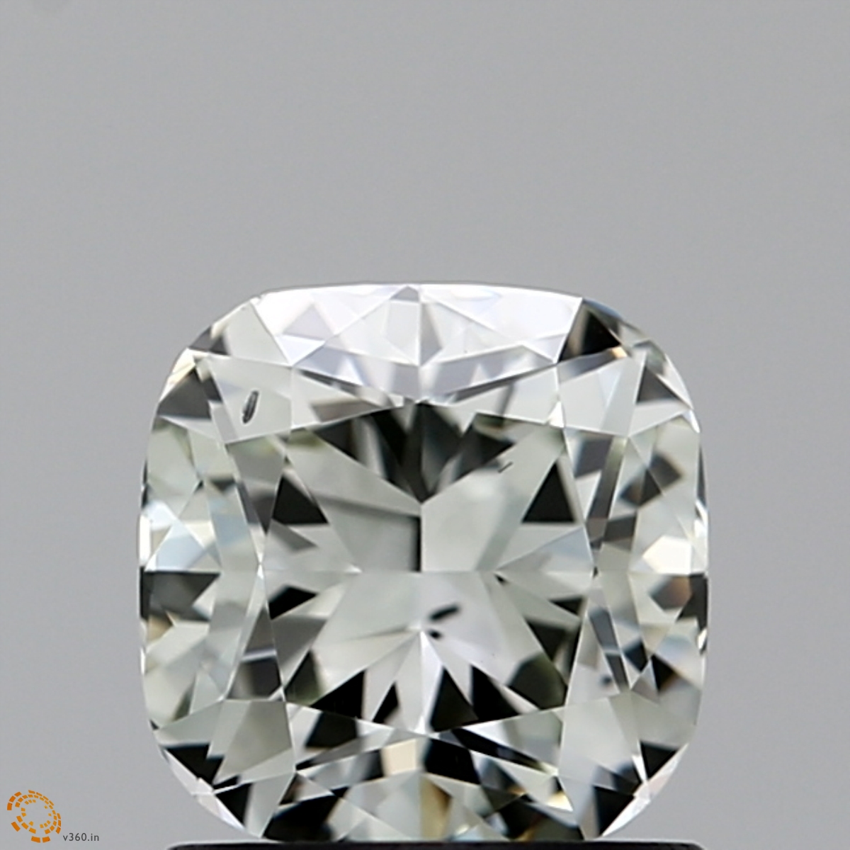 1.11-carat cushion diamond with null color, null cut, and SI1 clarity.