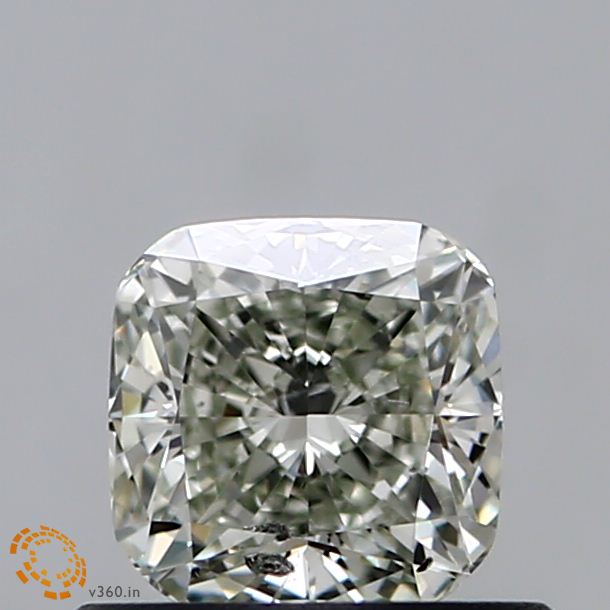 0.52-carat cushion diamond with null color, null cut, and SI2 clarity.