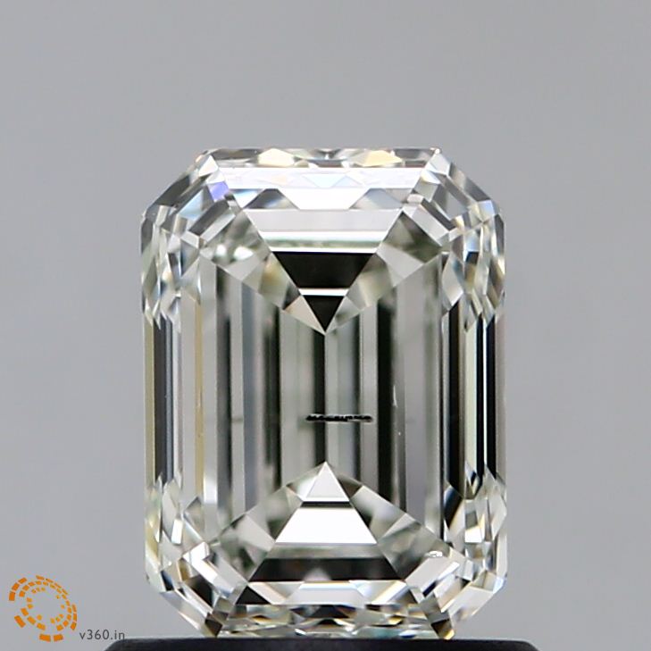 1.01-carat emerald diamond with null color, null cut, and SI2 clarity.