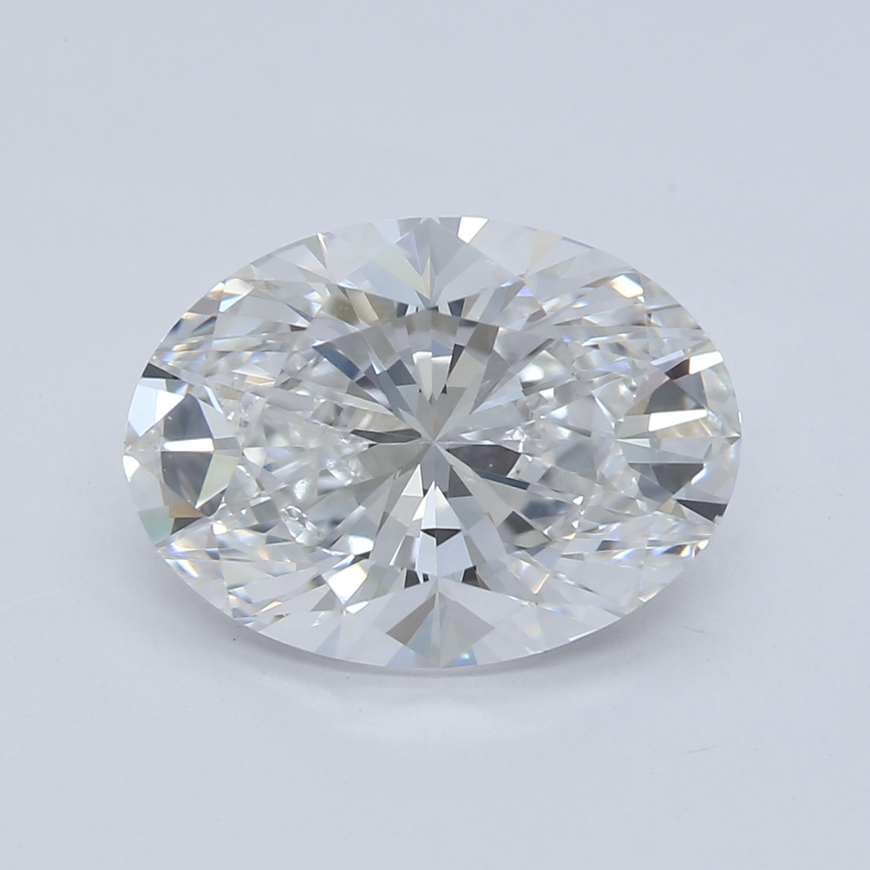 2.02-carat oval diamond with D color, null cut, and VS2 clarity.